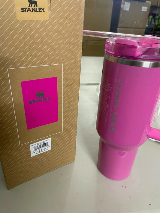 Stanley x Starbucks Quencher H2.0 FlowState Tumbler, 40 oz Pink