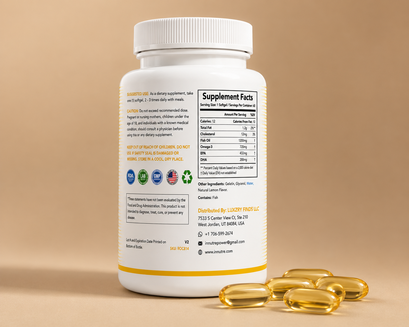 INNUTRE Omega 3 Fish Oil