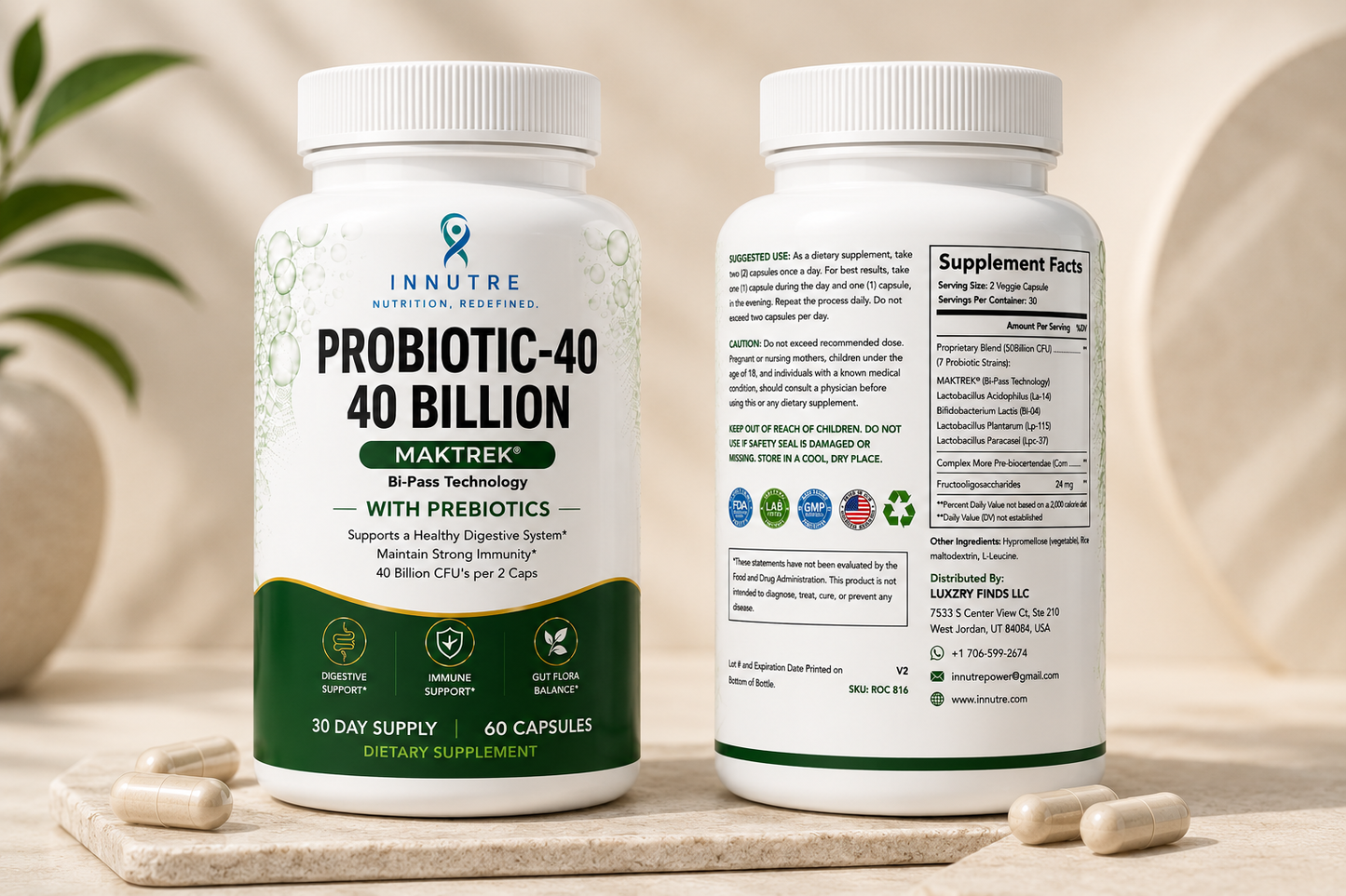 INNUTRE Probiotic-40 40 Billion CFU