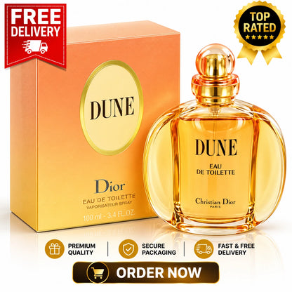 Christian Dior Dune Eau de Toilette for Women 100ml (3.4 oz) | New in Box