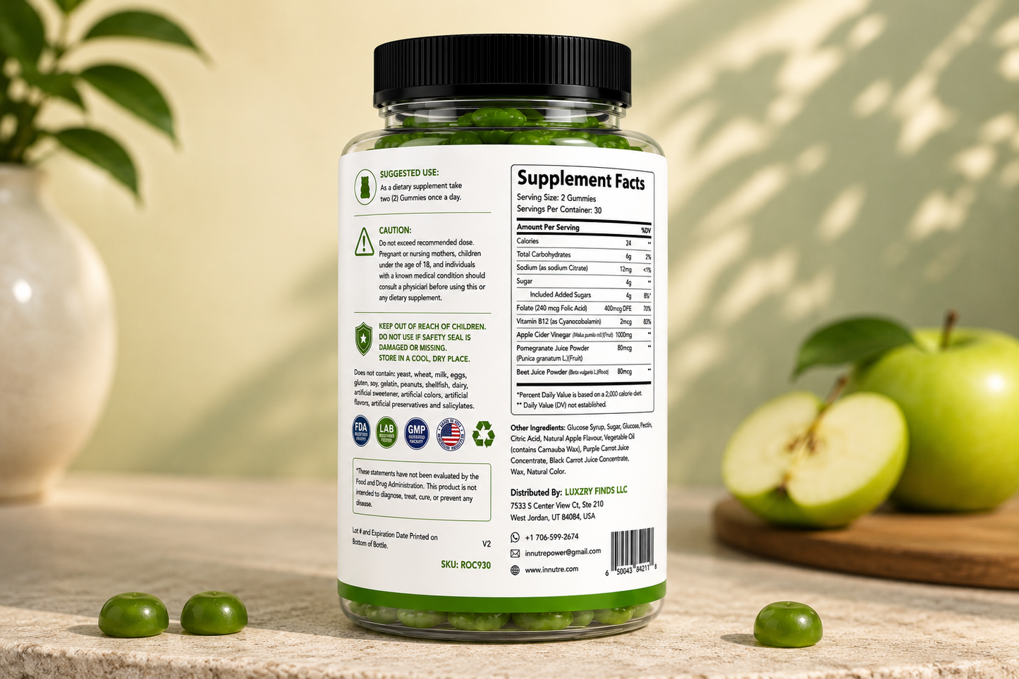 INNUTRE Apple Cider Vinegar Gummies